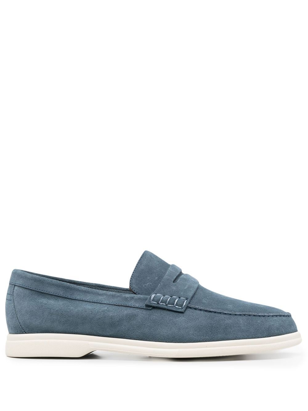 Canali Loafer aus Wildleder - Blau von Canali