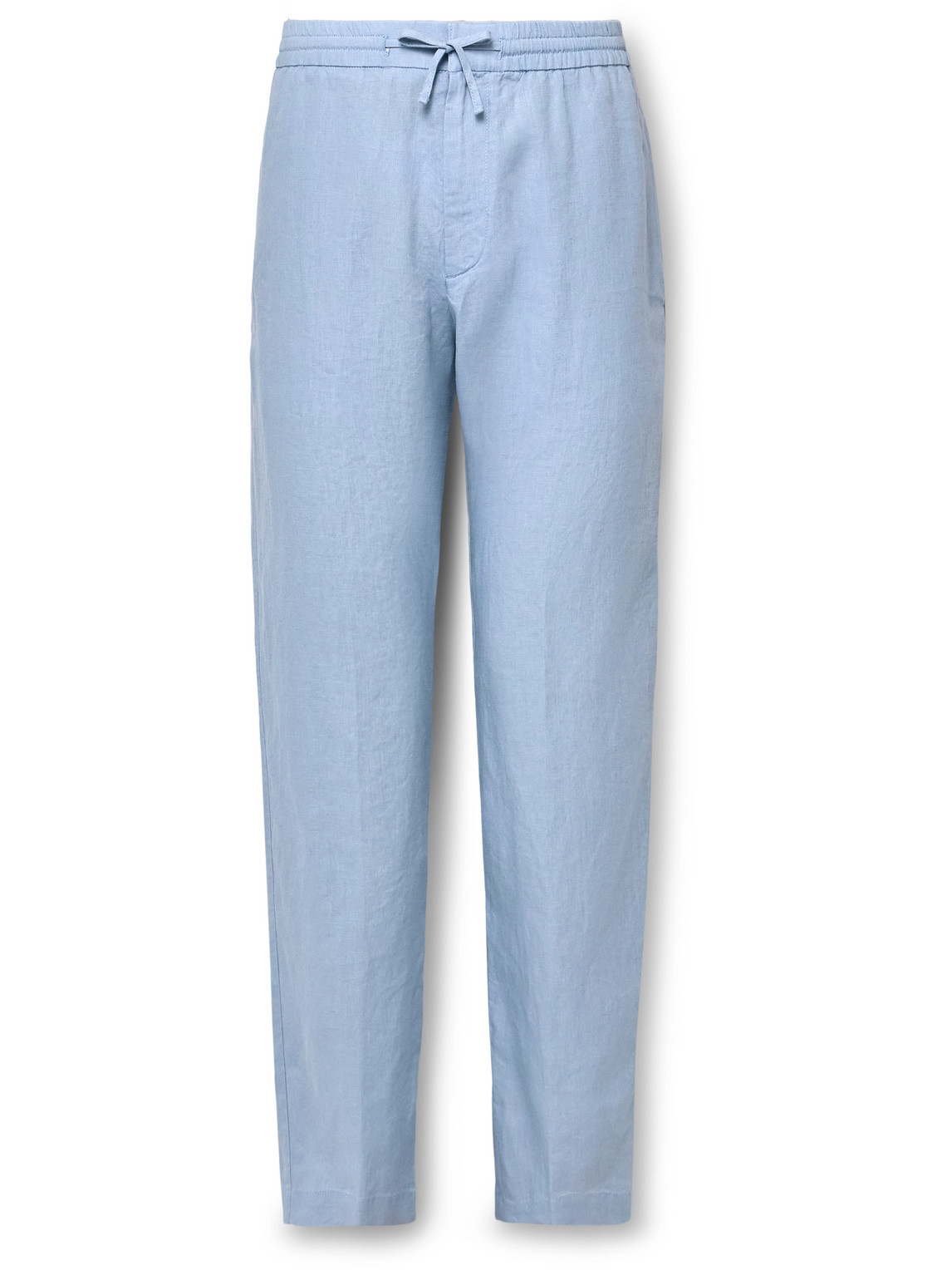 Canali - Slim-Fit Linen Drawstring Trousers - Men - Blue - IT 50 von Canali