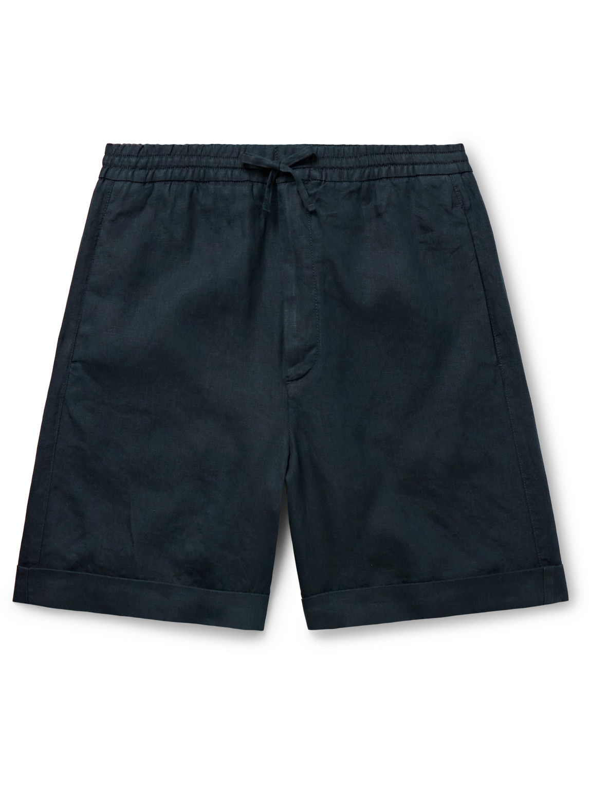 Canali - Straight-Leg Linen Drawstring Shorts - Men - Blue - IT 46 von Canali