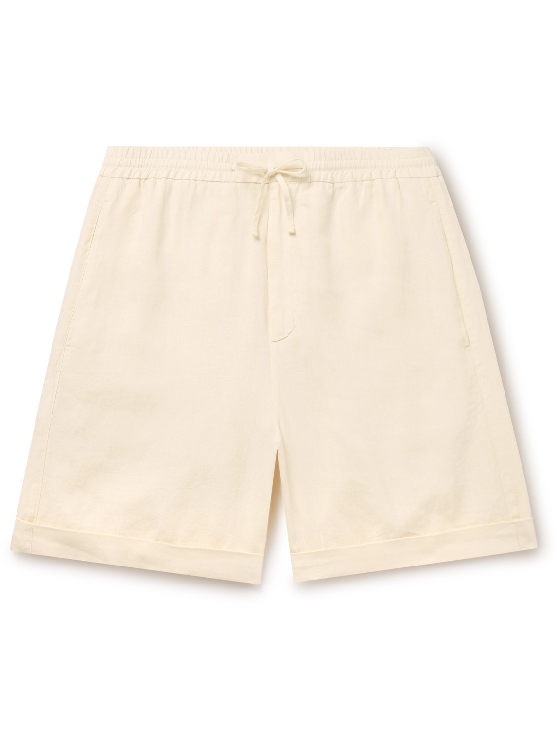 Canali - Straight-Leg Linen Drawstring Shorts - Men - Neutrals - IT 48 von Canali