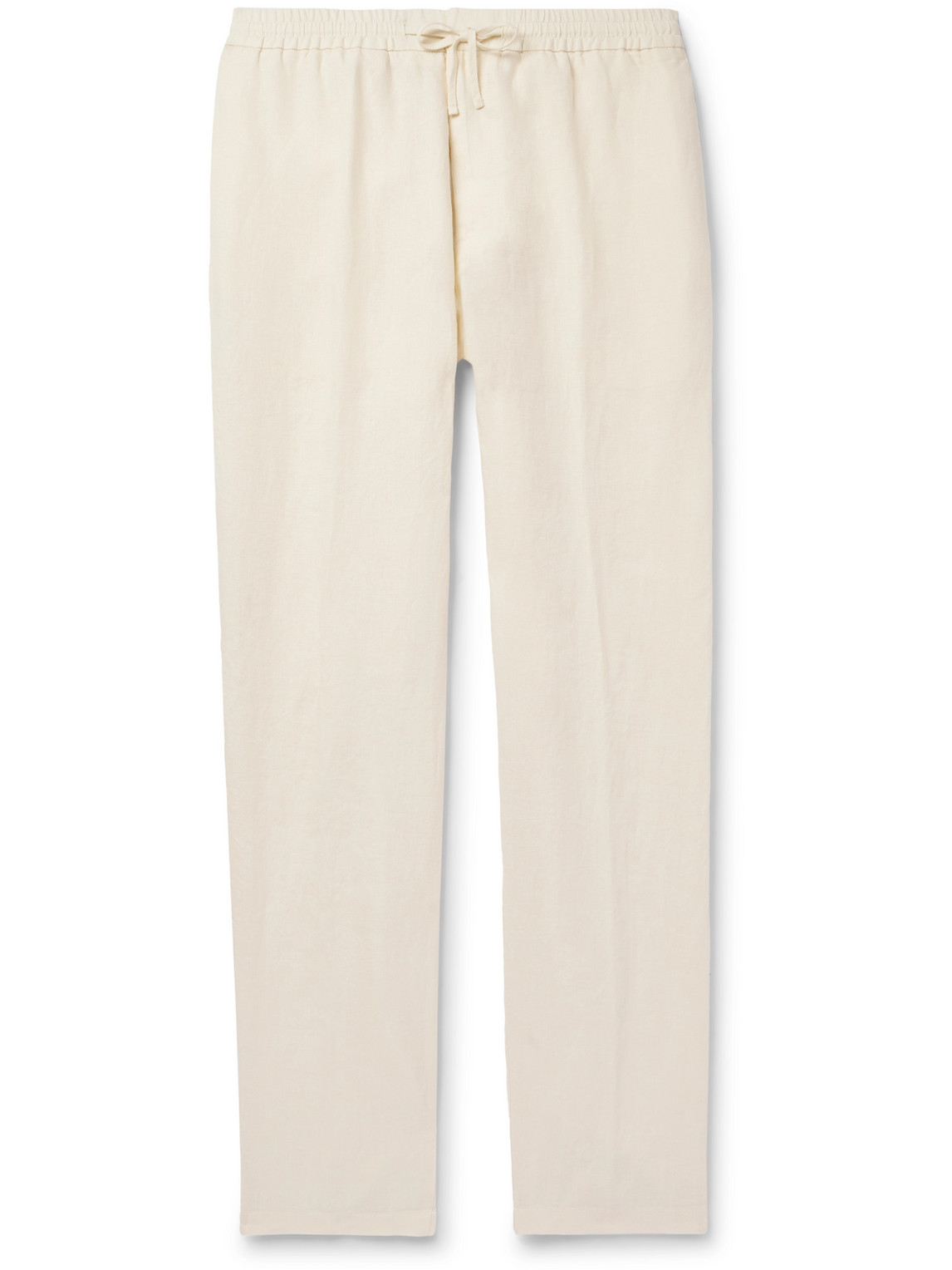 Canali - Straight-Leg Linen Drawstring Trousers - Men - Neutrals - IT 48 von Canali