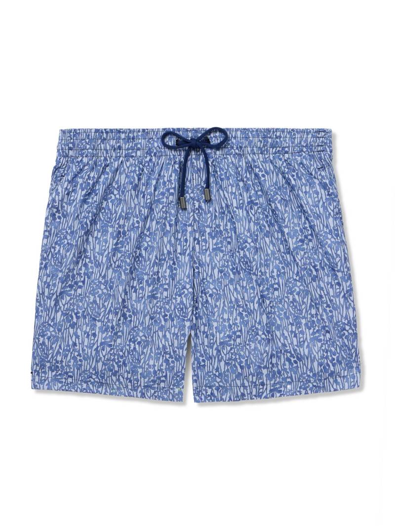 Canali - Straight-Leg Mid-Length Printed Swim Shorts - Men - Blue - XL Canali - Straight-Leg Mid-Length Printed Swim Shorts - Men - Blue - XL von Canali