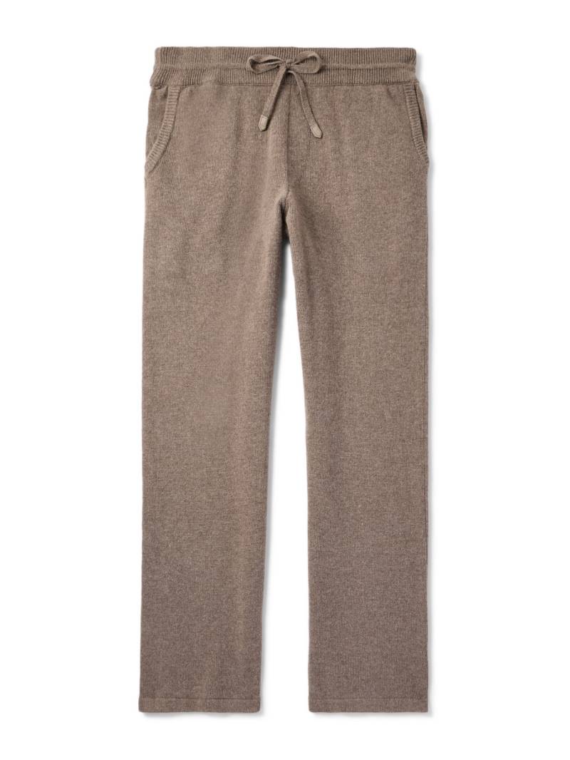 Canali - Straight-Leg Wool and Cashmere-Blend Sweatpants - Men - Neutrals - IT 50 von Canali