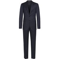 Canali Strukturierter Business-Anzug mit fallendem Reverskragen in 106 von Canali