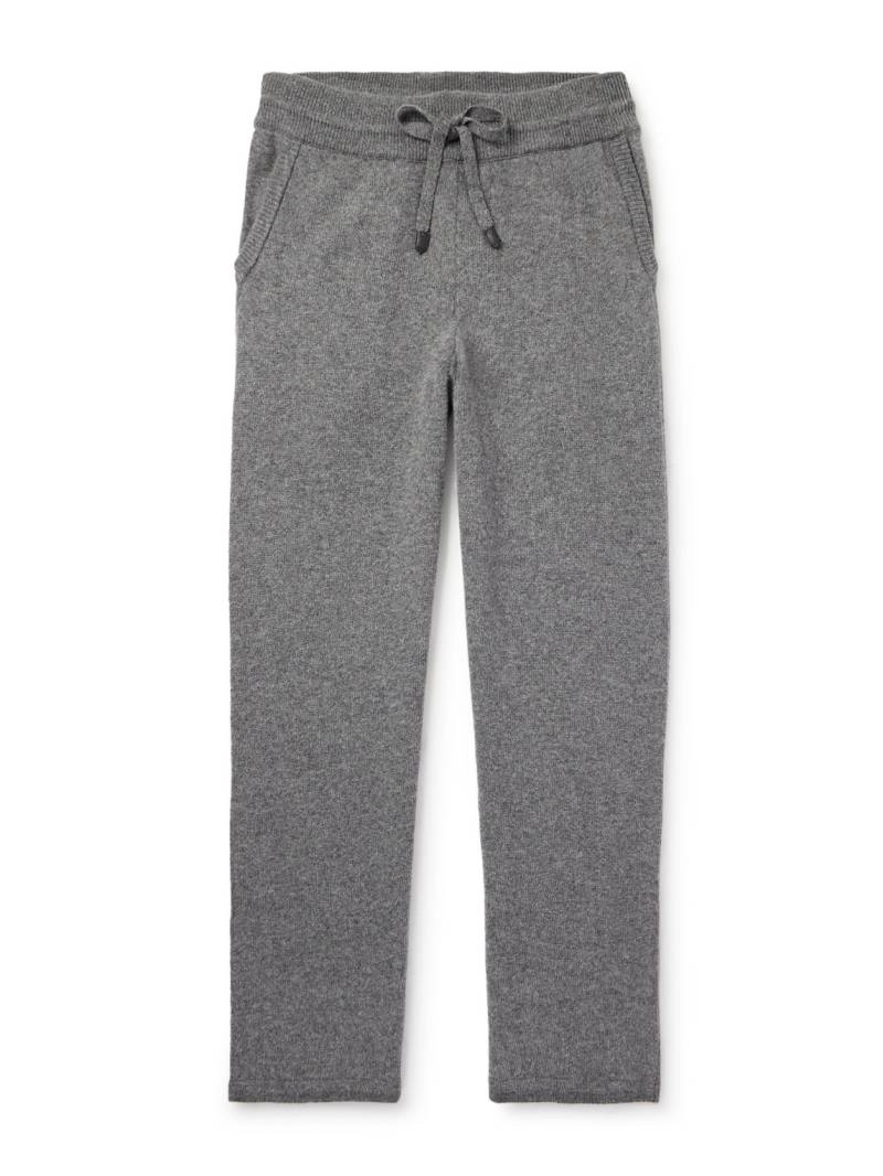 Canali - Tapered Wool and Cashmere-Blend Sweatpants - Men - Gray - IT 46 von Canali
