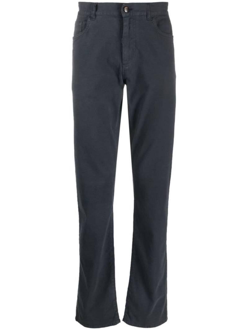 Canali Tief sitzende Slim-Fit-Jeans - Blau von Canali