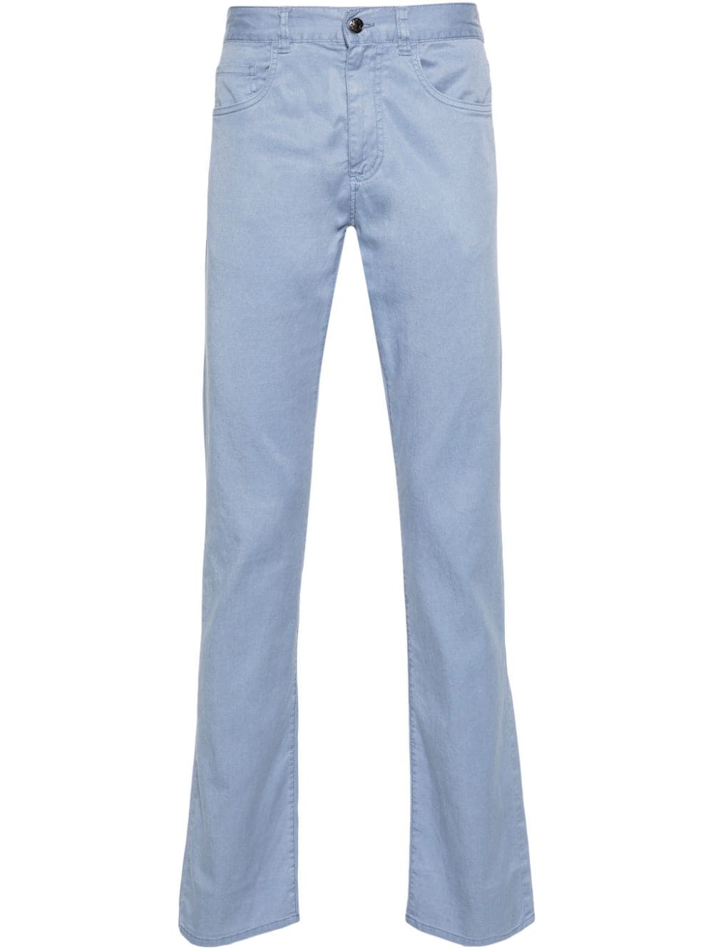 Canali Twill-Hose aus Lyocellgemisch - Blau von Canali