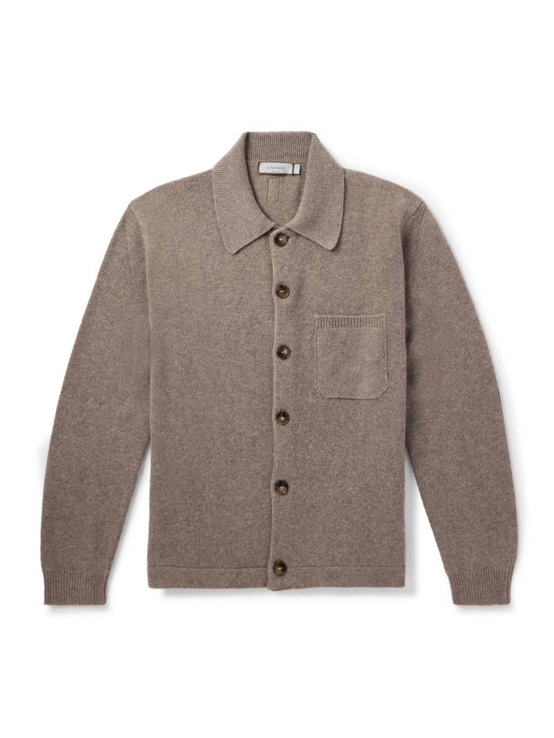 Canali - Wool and Cashmere-Blend Cardigan - Men - Neutrals - IT 52 von Canali