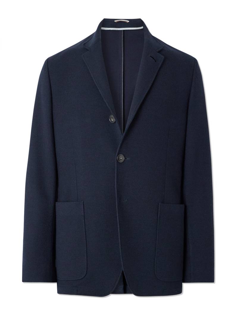 Canali - Wool and Cotton-Blend Jacket - Men - Blue - IT 50 von Canali