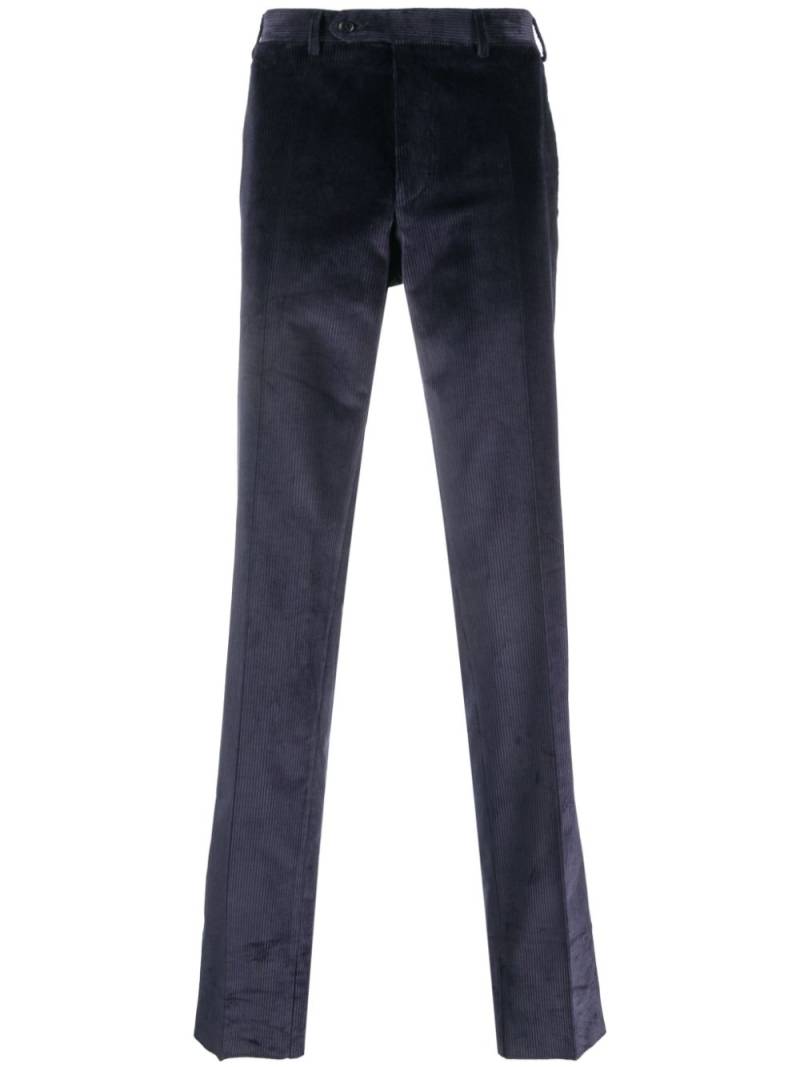 Canali Cordhose mit geradem Bein - Blau von Canali