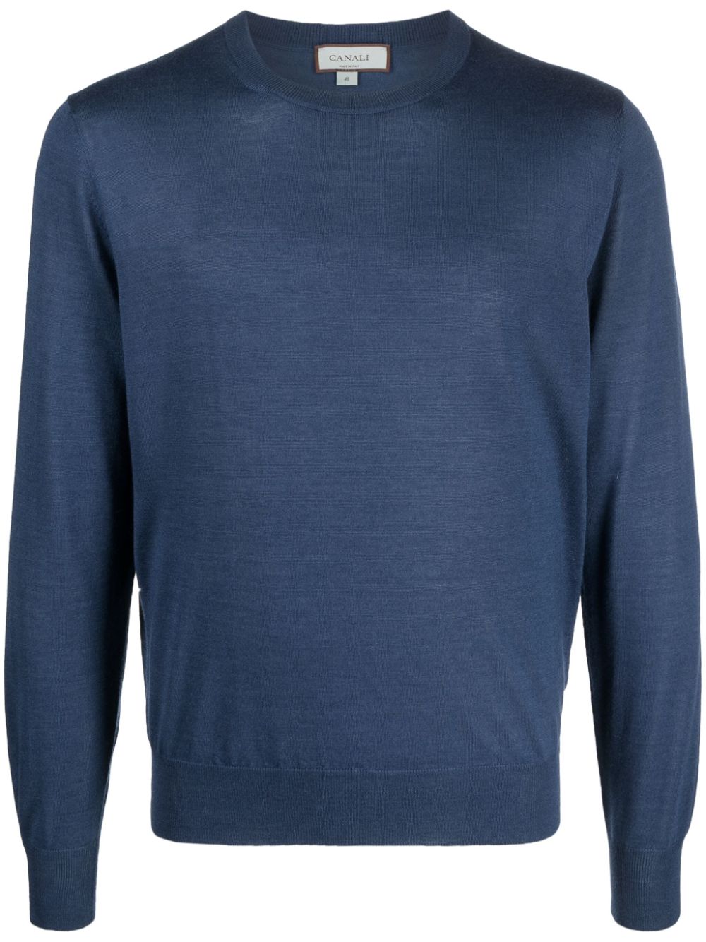 Canali Fein gestrickter Pullover - Blau von Canali