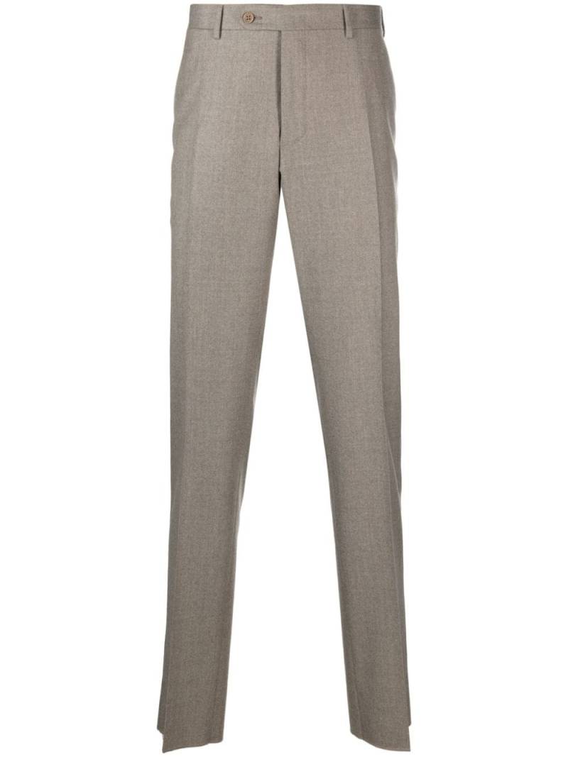 Canali Hose mit schmalem Schnitt - Nude von Canali