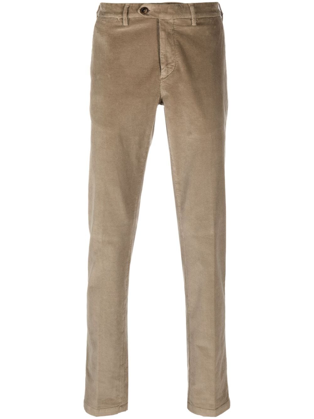 Canali Gerade Chino aus Cord - Braun von Canali