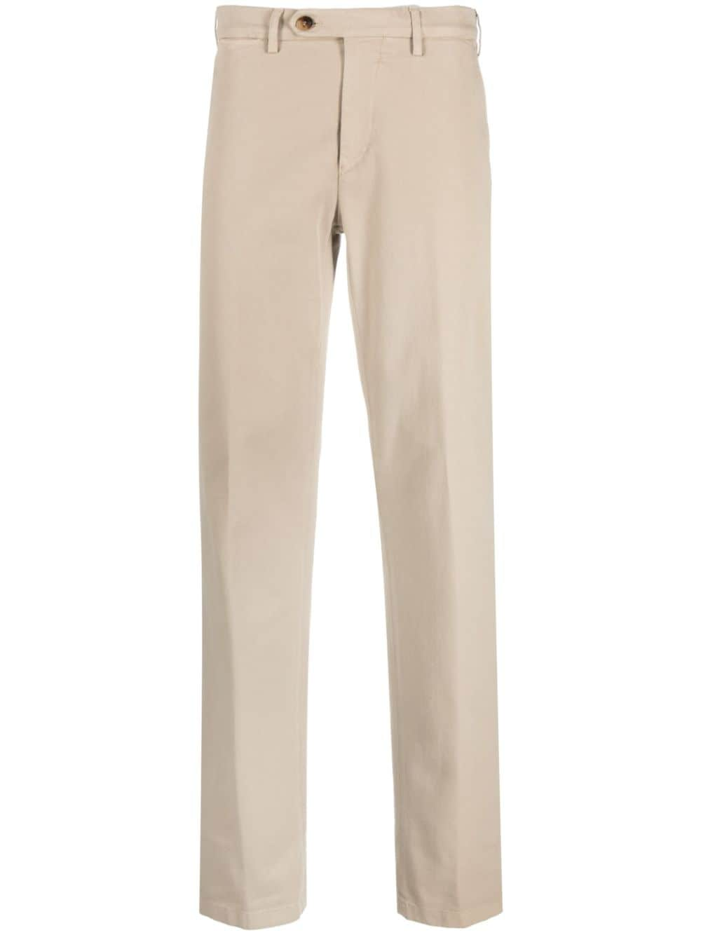 Canali Chino mit geradem Bein - Nude von Canali