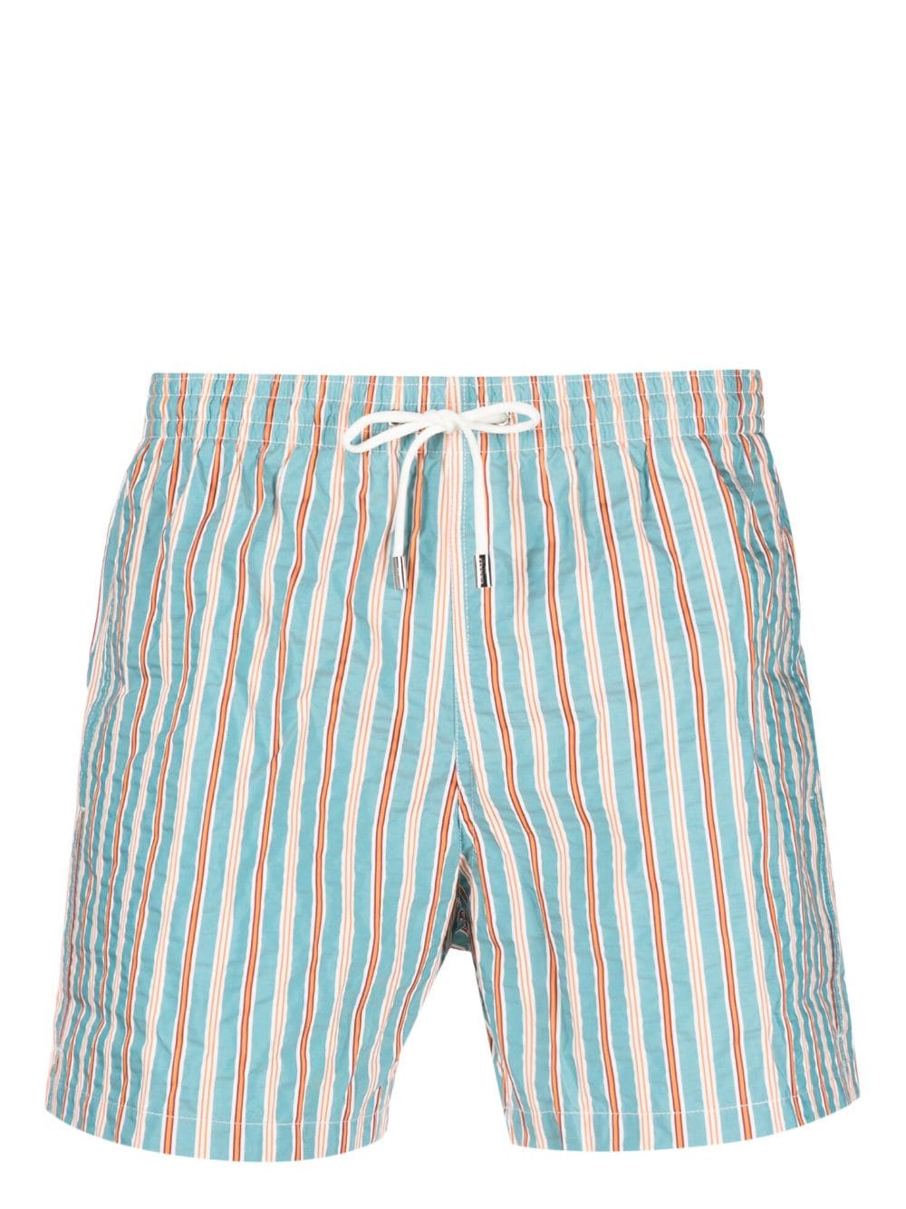 Canali Gestreifte Badeshorts - Blau von Canali