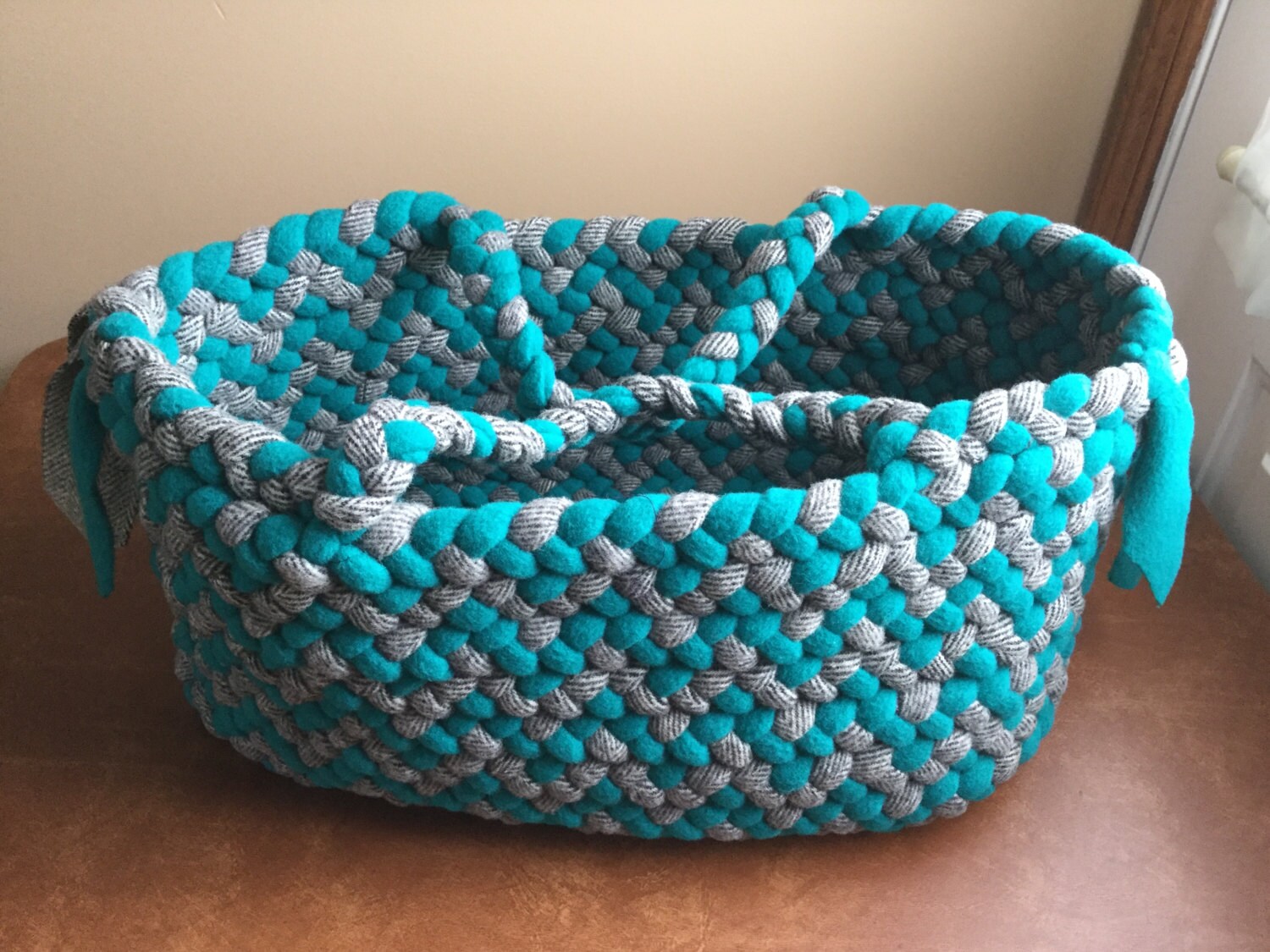 Artikel#168 Helles Grün Und Fischgrät-Totebag/Basteltasche Artikel#168 Helles Grün Und Fischgrät-Totebag/Basteltasche von CanalsideBraiding