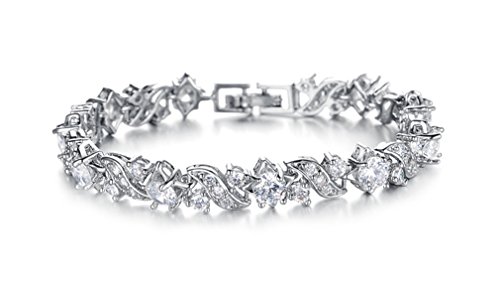 Armband Damen Mädchen Frauen Armbänder armreif 925 Sterling Silber Weißes Gold AAA Zirkonia Handarbeit Sommer Mode schmuck Charm ArmkettchenAllergikerfreiValentinstag Geburtstagsgeschenk Armband Damen Mädchen Frauen Armbänder armreif 925 Sterling Silber Weißes Gold AAA Zirkonia Handarbeit Sommer Mode schmuck Charm ArmkettchenAllergikerfreiValentinstag Geburtstagsgeschenk von Canarea