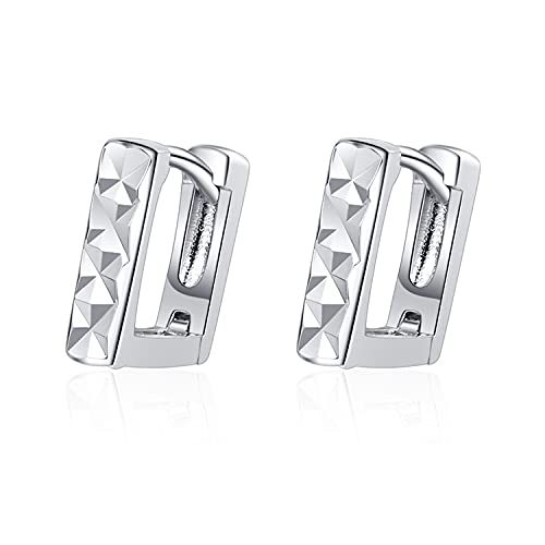 Canarea 1 Paar Damen Mädchen ohrringe silber 925 creolen Eunfache U-Form Klein hoop Studs für Frau/Freundin/Tochter von Canarea