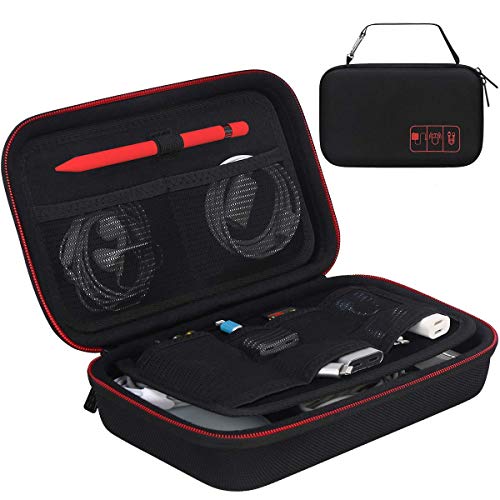 Canboc Hard Travel Electronic Organizer Case für MacBook Netzteil Ladegerät Kabel Apple Magic Mouse Power Bank Apple Pencil USB Flash Disk SD Karte Kleine tragbare Zubehör Tech Bag, Schwarz Canboc Hard Travel Electronic Organizer Case für MacBook Netzteil Ladegerät Kabel Apple Magic Mouse Power Bank Apple Pencil USB Flash Disk SD Karte Kleine tragbare Zubehör Tech Bag, Schwarz von Canboc