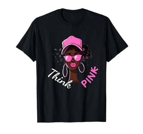 Black Woman In October Pink Cancer Awareness T-Shirt Geschenk T-Shirt Black Woman In October Pink Cancer Awareness T-Shirt Geschenk T-Shirt von Cancer Awareness Gift Idea Design Clothing Experts