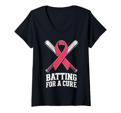 Damen Unterstützer von Krebsbewusstsein Survivors T-Shirt mit V-Ausschnitt Damen Unterstützer von Krebsbewusstsein Survivors T-Shirt mit V-Ausschnitt von Cancer Awareness Gifts & Tees Co