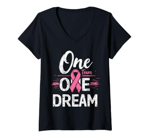 Damen Unterstützer des Krebsbewusstseins T-Shirt mit V-Ausschnitt Damen Unterstützer des Krebsbewusstseins T-Shirt mit V-Ausschnitt von Cancer Awareness Supporters Apparel