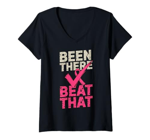 Damen Krebsüberlebender T-Shirt mit V-Ausschnitt Damen Krebsüberlebender T-Shirt mit V-Ausschnitt von Cancer Awareness Survivors Tees Gifts