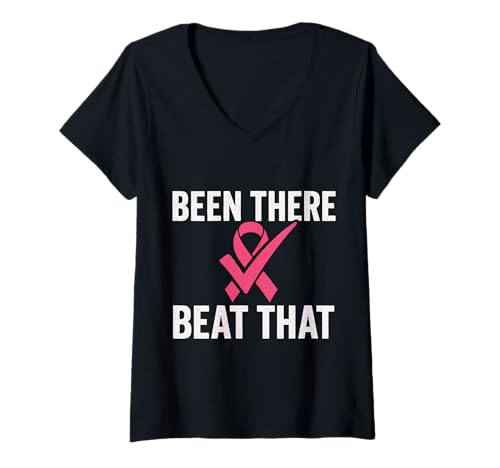 Damen Krebsüberlebender T-Shirt mit V-Ausschnitt Damen Krebsüberlebender T-Shirt mit V-Ausschnitt von Cancer Awareness Survivors Tees