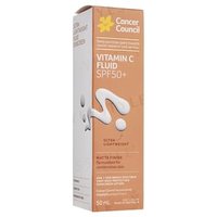Cancer Council - Vitamin C Fluid Ultra Lightweight Sunscreen Lotion SPF 50+ 50ml Cancer Council - Vitamin C Fluid Ultra Lightweight Sunscreen Lotion SPF 50+ 50ml von Cancer Council