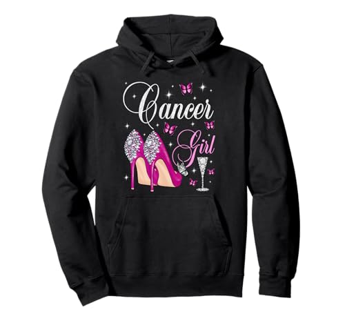 Krebs Mädchen Geburtstag Party Sternzeichen High Heels Schmetterlinge Pullover Hoodie Krebs Mädchen Geburtstag Party Sternzeichen High Heels Schmetterlinge Pullover Hoodie von Cancer Girl Birthday Party High Heels Butterflies