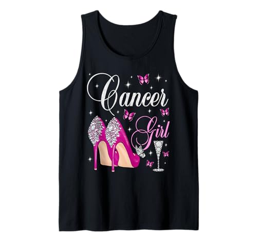 Krebs Mädchen Geburtstag Party Sternzeichen High Heels Schmetterlinge Tank Top Krebs Mädchen Geburtstag Party Sternzeichen High Heels Schmetterlinge Tank Top von Cancer Girl Birthday Party High Heels Butterflies
