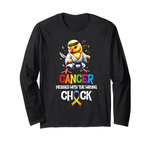 Krebs hat sich mit dem falschen Mädchen angelegt Cancer Warrior Martial Art Langarmshirt Krebs hat sich mit dem falschen Mädchen angelegt Cancer Warrior Martial Art Langarmshirt von Cancer Messed With Wrong Chick Cancer Warrior
