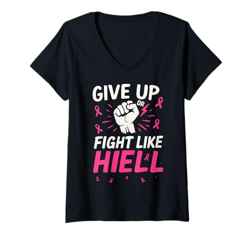 Damen Bewusstsein für Krebsüberlebende T-Shirt mit V-Ausschnitt Damen Bewusstsein für Krebsüberlebende T-Shirt mit V-Ausschnitt von Cancer Survivors Awareness Gifts & Tees