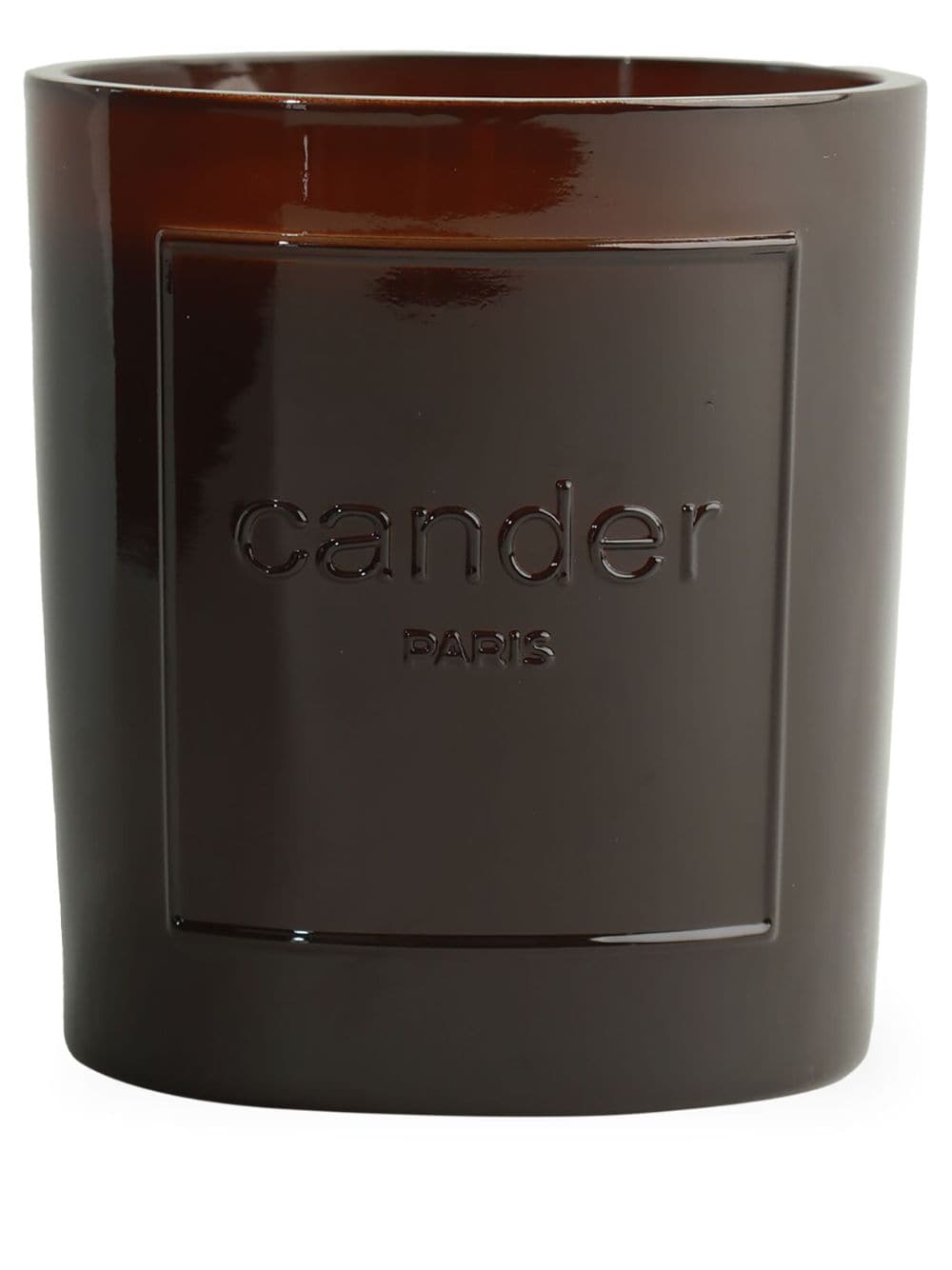 Cander Oud Kerze mit Logo-Prägung - Braun von Cander