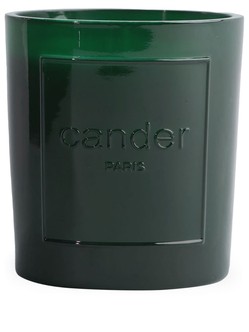 Cander Rue Vertois Kerze mit Logo-Prägung - Grün von Cander
