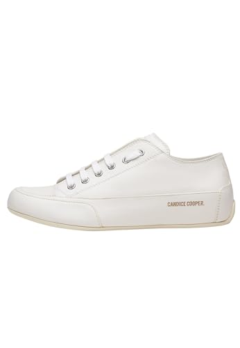 Candice Cooper Rock S-Sneakers aus Leder, weiß 37 von Candice Cooper