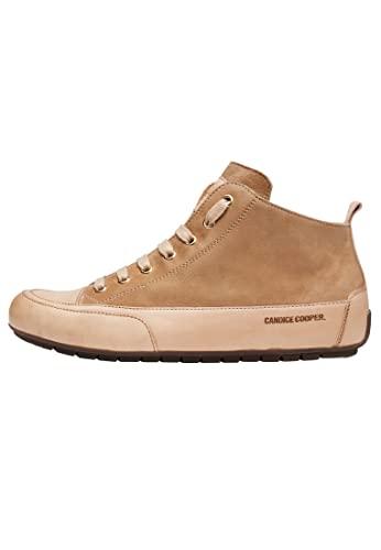 Candice Cooper MID-Sneakers aus Veloursleder und Nappaleder, Beige 36 von Candice Cooper