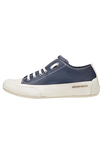 Candice Cooper Rock S-Sneakers aus Leder in Vintage-Optik Marineblau 36 von Candice Cooper