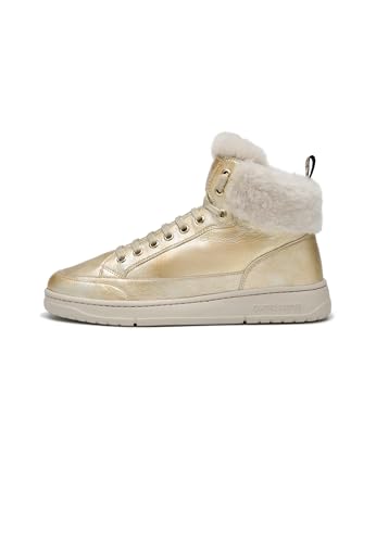 Candice Cooper Damen Segel Mid Fur Sneaker, Gold, 41 EU Candice Cooper Damen Segel Mid Fur Sneaker, Gold, 41 EU von Candice Cooper