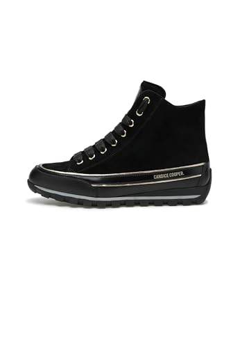 Candice Cooper Knöchelhohe Sneakers aus Leder und Veloursleder., schwarz- 39/ von Candice Cooper