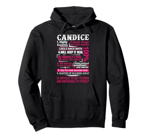 Zehn Fakten über Frauen Name ist Candice Geschenk Vorname Pullover Hoodie Zehn Fakten über Frauen Name ist Candice Geschenk Vorname Pullover Hoodie von Candice First Name Gift