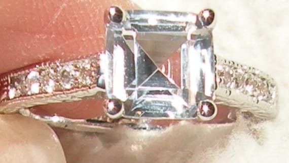 Asscher(Ashley Style Verlobungsring Und Ehering von Candiesthings