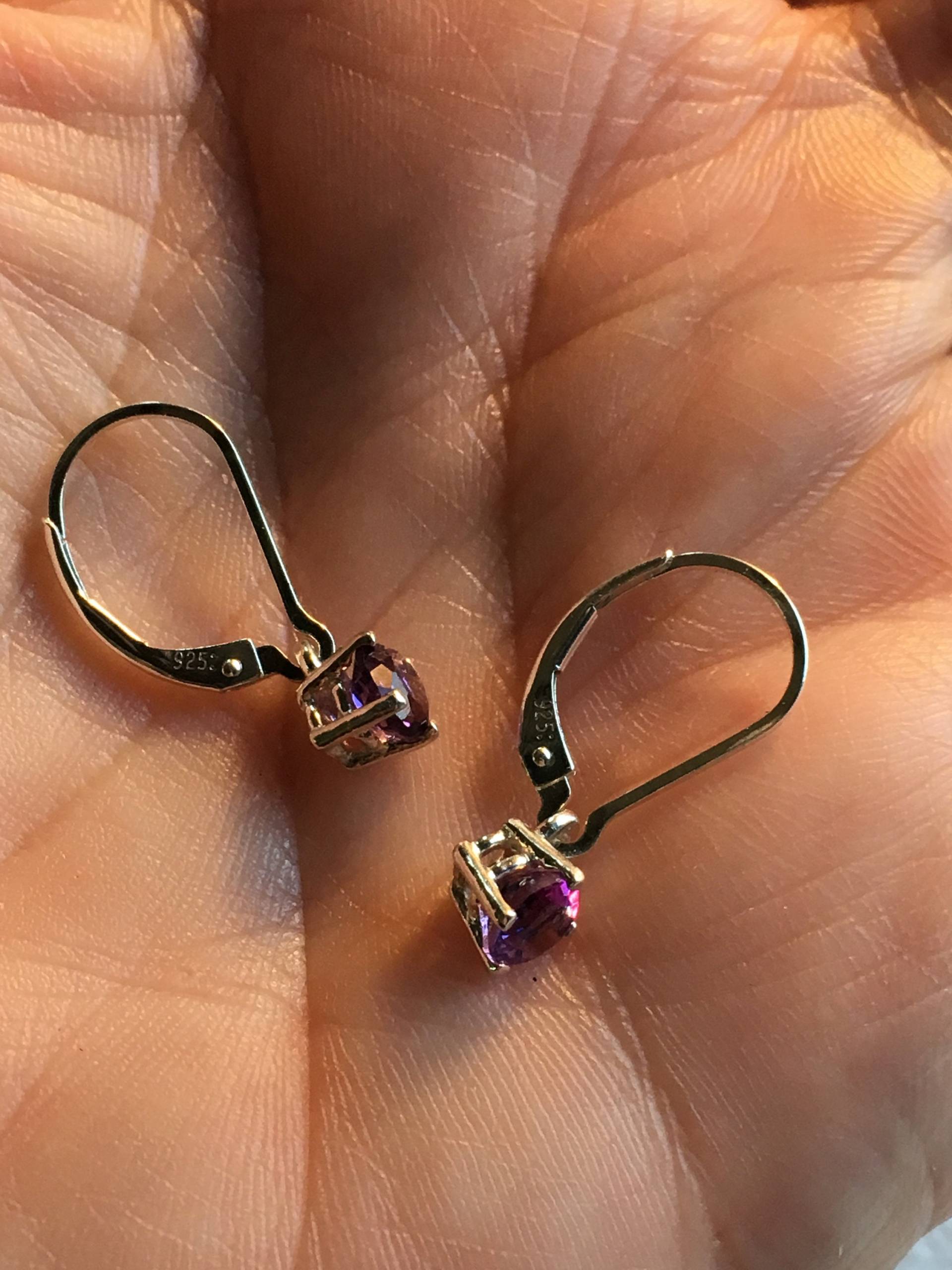 Austauschbare Ohrringe Amethyst von Candiesthings