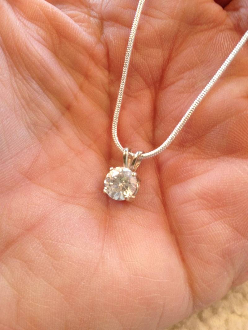 Lab-Diamant-Anhänger Mit Kette von Candiesthings