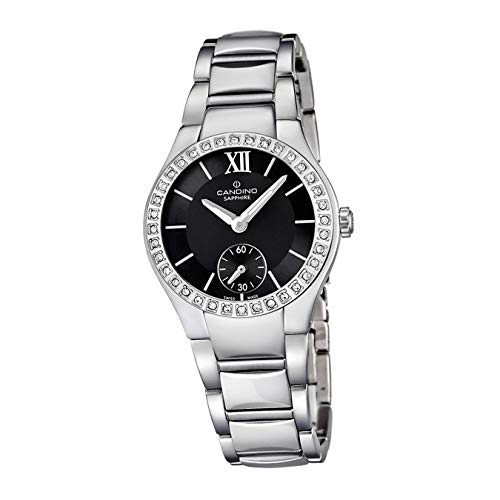 Candino Armbanduhr Damen C4537/2 Luxus Quarzwerk Edelstahl Uhr Silber D2UC4537/2 EIN Geschenk zu Weihnachten, Geburtstag, Valentinstag für die Frau von Candino