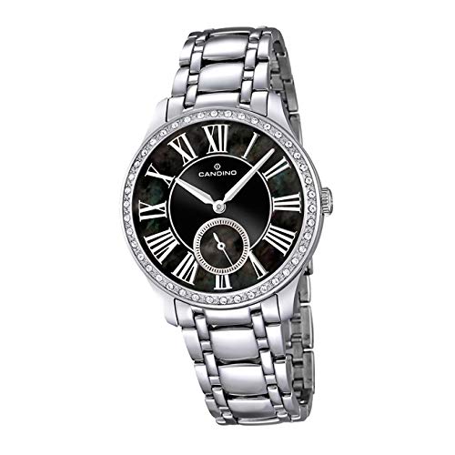 Candino Armbanduhr Damen C4595/3 Fashion Analog Edelstahl Uhr Silber D2UC4595/3 EIN Geschenk zu Weihnachten, Geburtstag, Valentinstag für die Frau von Candino