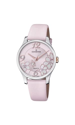 Candino Damenarmbanduhr C4720/4 Edelstahl Leder rosa von Candino