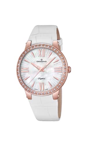 Candino Damen Analog Quarz Uhr mit Leder Armband C4598/1 von Candino