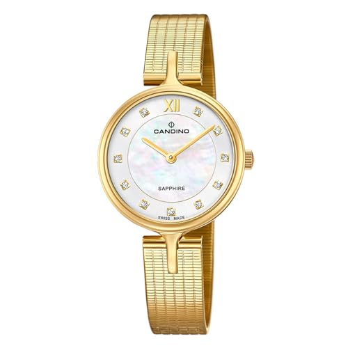 Candino Damenuhr Edelstahl Gold Elegance Armbanduhr UC4644/2 Analoguhr von Candino