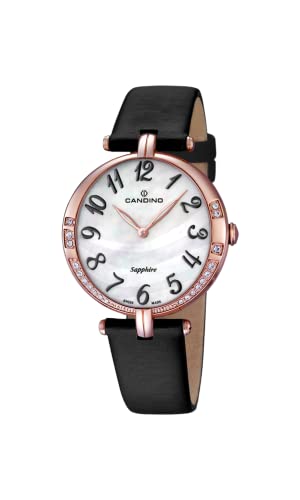 Candino Damen Analog Quarz Uhr mit Leder Armband C4602/4 von Candino